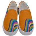 Psychedelic-groovy-pattern Men s Canvas Slip Ons View1