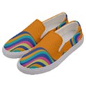 Psychedelic-groovy-pattern Men s Canvas Slip Ons View2