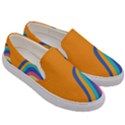 Psychedelic-groovy-pattern Men s Canvas Slip Ons View3