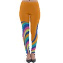 Psychedelic-groovy-pattern Lightweight Velour Leggings View1