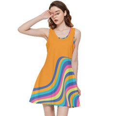 Psychedelic-groovy-pattern Inside Out Racerback Dress by designsbymallika