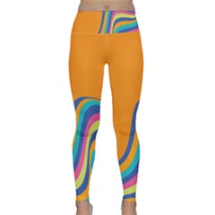 Psychedelic-groovy-pattern Lightweight Velour Classic Yoga Leggings by designsbymallika