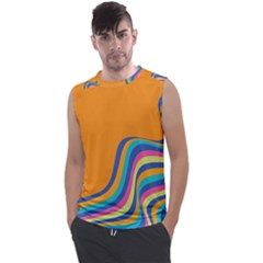 Psychedelic-groovy-pattern Men s Regular Tank Top by designsbymallika