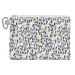 Alphabets Love Canvas Cosmetic Bag (xl) by designsbymallika