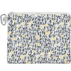 Alphabets Love Canvas Cosmetic Bag (xxxl) by designsbymallika