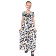 Alphabets Love Kids  Short Sleeve Maxi Dress by designsbymallika