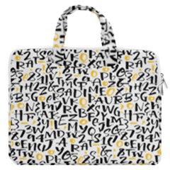 Alphabets Love Macbook Pro Double Pocket Laptop Bag