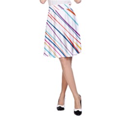 Beautiful Stripes A-line Skirt by designsbymallika