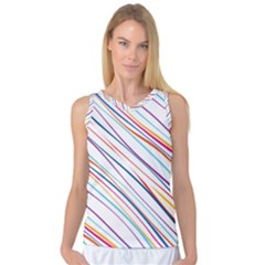 Beautiful Stripes Women s Basketball Tank Top by designsbymallika