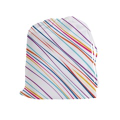 Beautiful Stripes Drawstring Pouch (xl) by designsbymallika