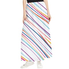 Beautiful Stripes Maxi Chiffon Skirt