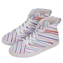 Beautiful Stripes Men s Hi-top Skate Sneakers by designsbymallika