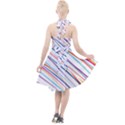 Beautiful Stripes Halter Party Swing Dress  View2