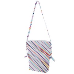 Beautiful Stripes Folding Shoulder Bag by designsbymallika