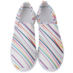 Beautiful Stripes Men s Slip On Sneakers by designsbymallika