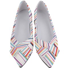 Beautiful Stripes Women s Bow Heels by designsbymallika