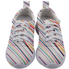 Beautiful Stripes Kids Athletic Shoes by designsbymallika