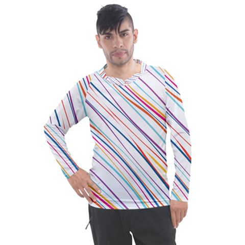 Beautiful Stripes Men s Pique Long Sleeve Tee by designsbymallika