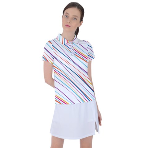 Beautiful Stripes Women s Polo Tee by designsbymallika