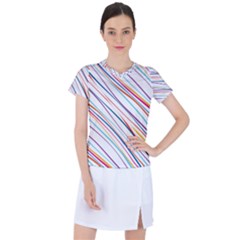 Beautiful Stripes Women s Sports Top by designsbymallika