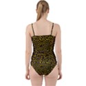 Pattern Leopard Yellow Fur Cut Out Top Tankini Set View2