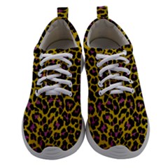 Pattern Leopard Yellow Fur Athletic Shoes by JustToWear