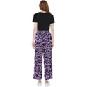 Pattern Leopard Purple Fur Women s Pants  View2