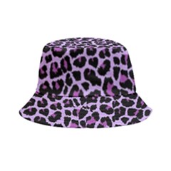 Pattern Leopard Purple Fur Bucket Hat by JustToWear