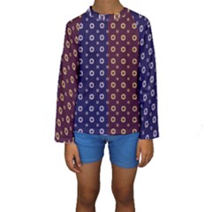 Baatik Print Kids  Long Sleeve Swimwear by designsbymallika