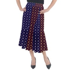 Baatik Print Midi Mermaid Skirt by designsbymallika