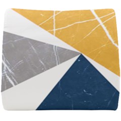 Abstrait Triangles Jaune/bleu/gris Seat Cushion by kcreatif