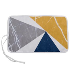 Abstrait Triangles Jaune/bleu/gris Pen Storage Case (s) by kcreatif