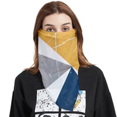 Abstrait Triangles Jaune/bleu/gris Face Covering Bandana (triangle)