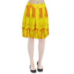 Textureorangejaune Pleated Skirt by kcreatif