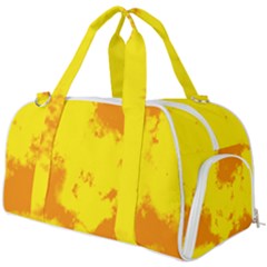 Textureorangejaune Burner Gym Duffel Bag by kcreatif