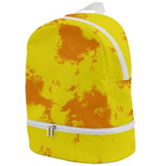 Textureorangejaune Zip Bottom Backpack by kcreatif