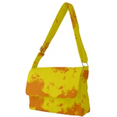 Textureorangejaune Full Print Messenger Bag (l) by kcreatif