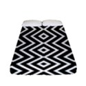 Patternformesgeometriquesnoir5 Fitted Sheet (Full/ Double Size) View1