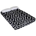 Patternformesgeometriquesnoir5 Fitted Sheet (California King Size) View2