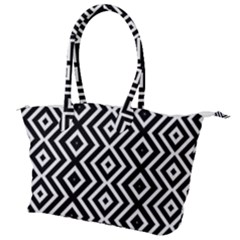 Patternformesgeometriquesnoir5 Canvas Shoulder Bag by kcreatif