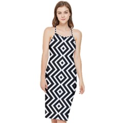 Patternformesgeometriquesnoir5 Bodycon Cross Back Summer Dress