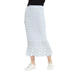 Formestrianglesblancbleuclair99 Maxi Fishtail Chiffon Skirt