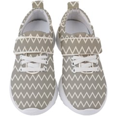 Chevroncolorstaupebeige76 Kids  Velcro Strap Shoes by kcreatif