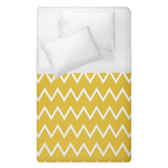 Chevroncolorsblancjaune76 Duvet Cover (single Size) by kcreatif