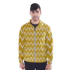 Chevroncolorsblancjaune76 Men s Windbreaker by kcreatif