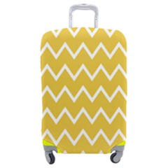 Chevroncolorsblancjaune76 Luggage Cover (medium)