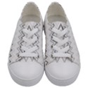 Chevrons Gris/Blanc Kids  Low Top Canvas Sneakers View1