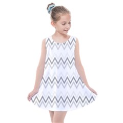 Chevrons Gris/blanc Kids  Summer Dress by kcreatif