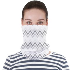 Chevrons Gris/blanc Face Seamless Bandana (adult)