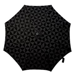 Abstraittrianglesnoir Hook Handle Umbrellas (small) by kcreatif